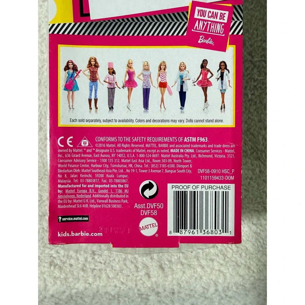 Barbie Career Pet Vet DVF58 Puppy Doll Pretend Play Damaged Box‎